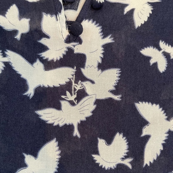 Navy Maeve bird blouse - Picture 3 of 3